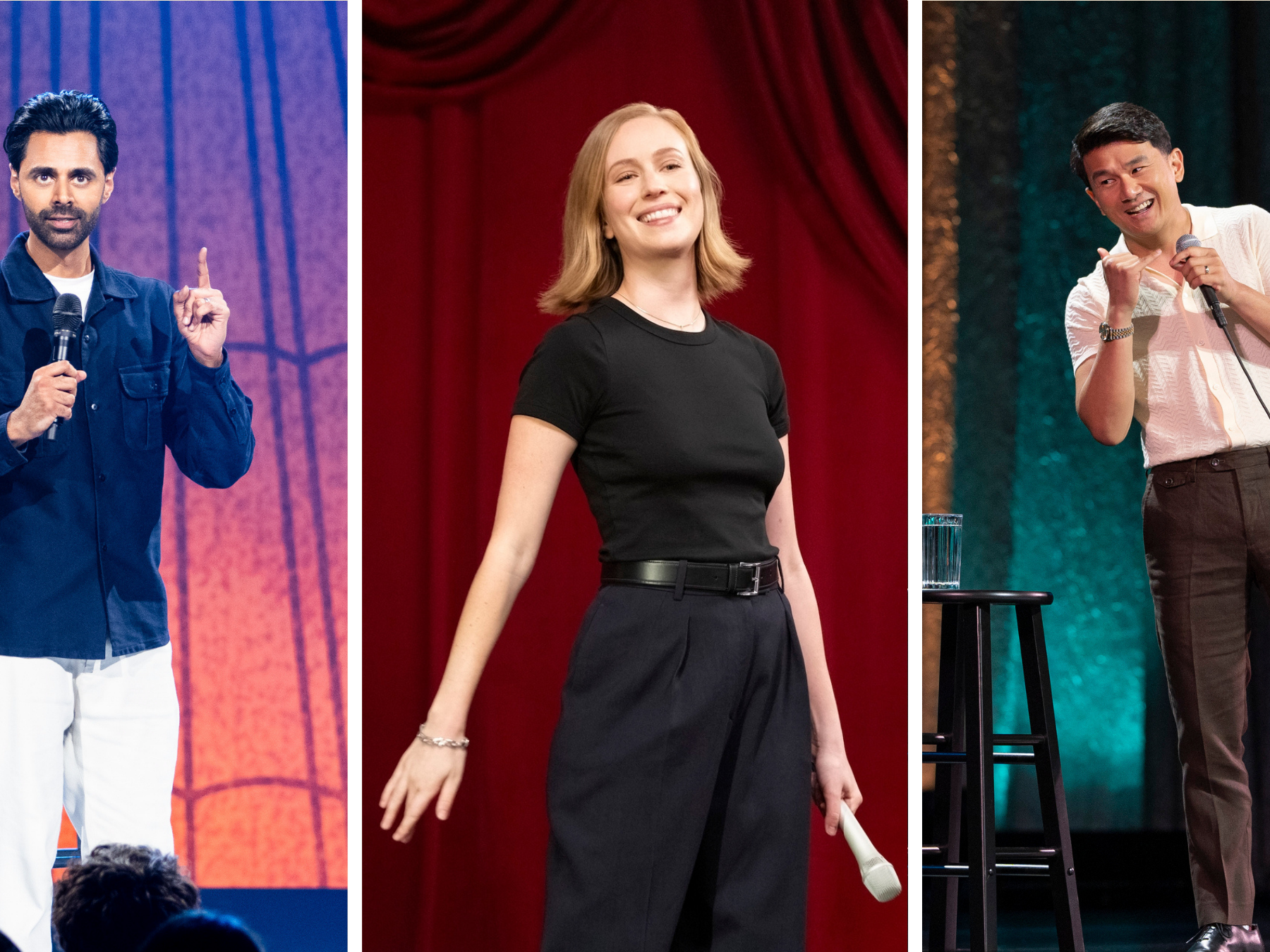 Hasan Minhaj's <em>Off With His Head, </em>Hannah Einbinder's<em> Everything Must Go, </em>and<em> </em>Ronny Chieng's <em>Love to Hate It</em> were some of the specials that cracked us up this year.