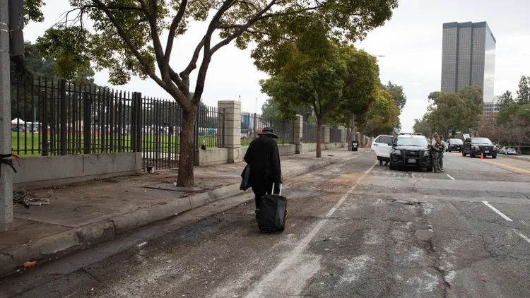 Veterans Row is cleared from San Vicente Boulevard. What’s next for the veterans who found community there?