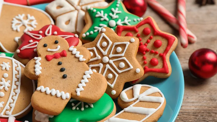 Gifting a holiday cookie box to loved ones? Consider adding spice, vibrant colors, and a bit of booze to your selection of treats.