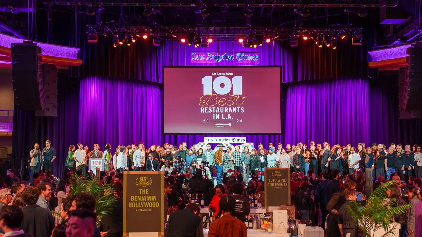 Chefs from around Los Angeles celebrated their placement on the LA Times 101 Best Restaurants list at the Hollywood Palladium on December 3.